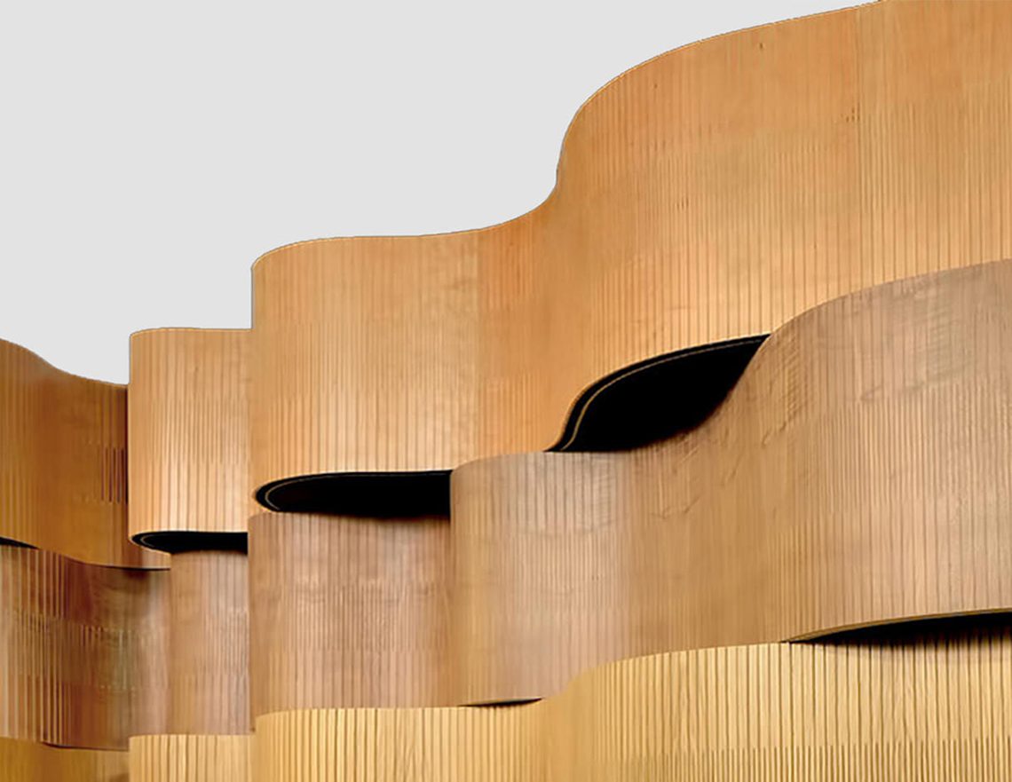 Wood Acoustic Diffuser Panel - SoundAssured Natural Wooden Sound Diffusion Panel For Studio & Room